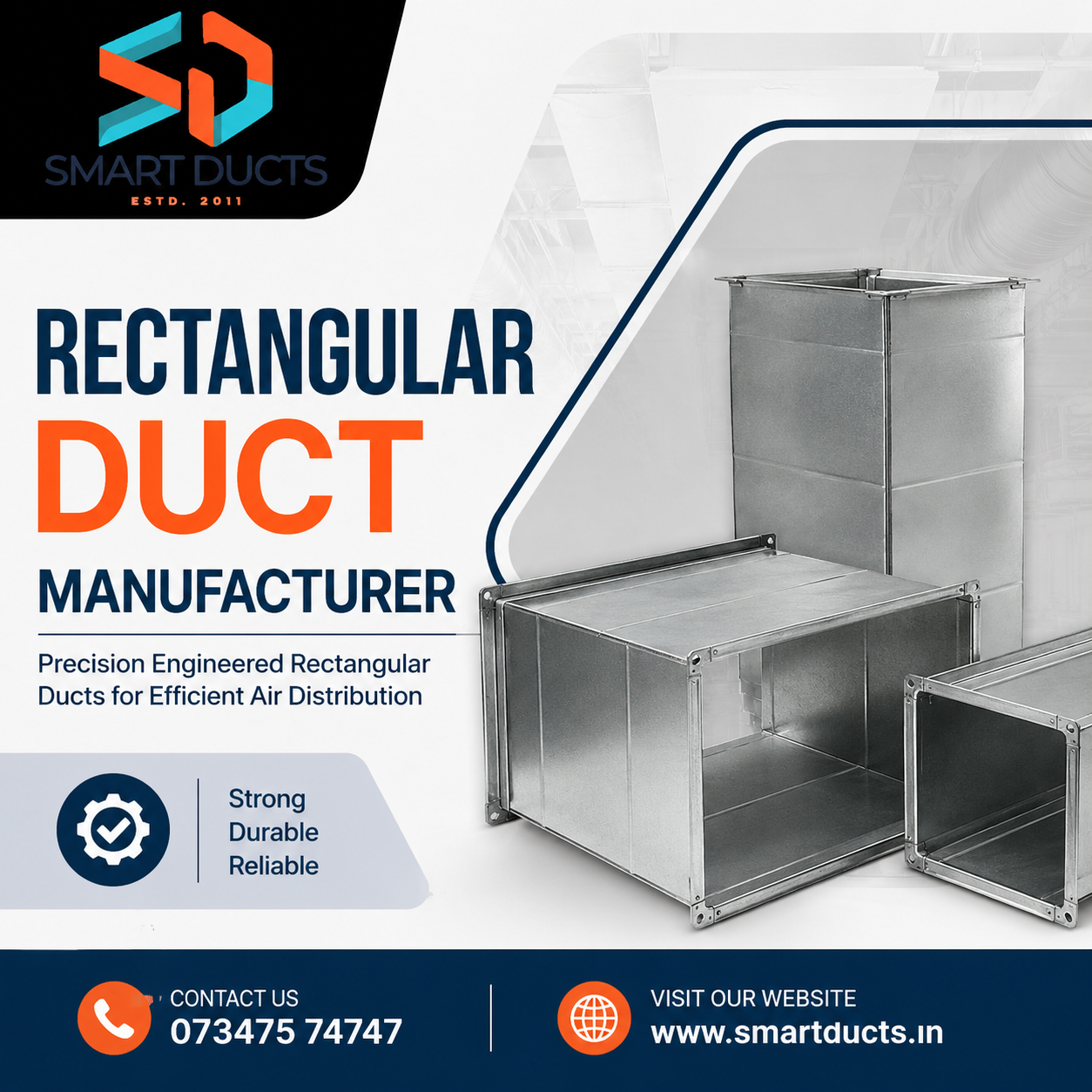 Rectangular Duct Manufacturer in Mohali | Smart Ducts